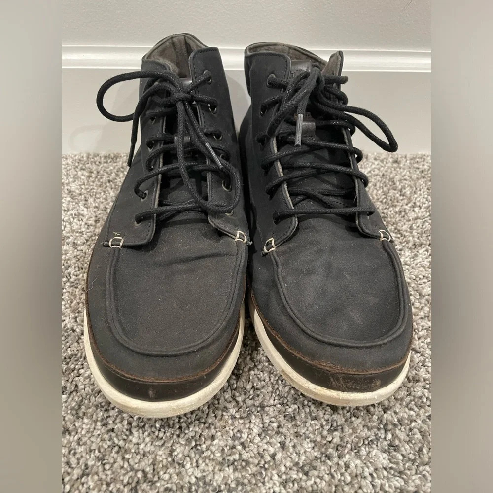 Olukai Nalukai Kapa men's black canvas chukka shoe, size 9.5 - Picture 4 of 11